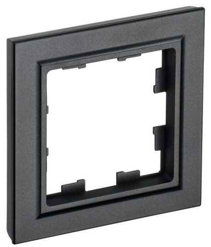 Рамка универсальная IEK Brite РУ-1-БрЧ 1-м. черный картинка